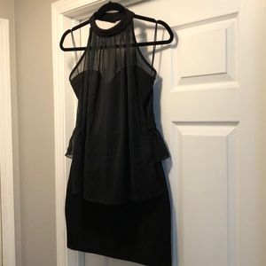 Loveposh Black Halter Cocktail Dress NTW